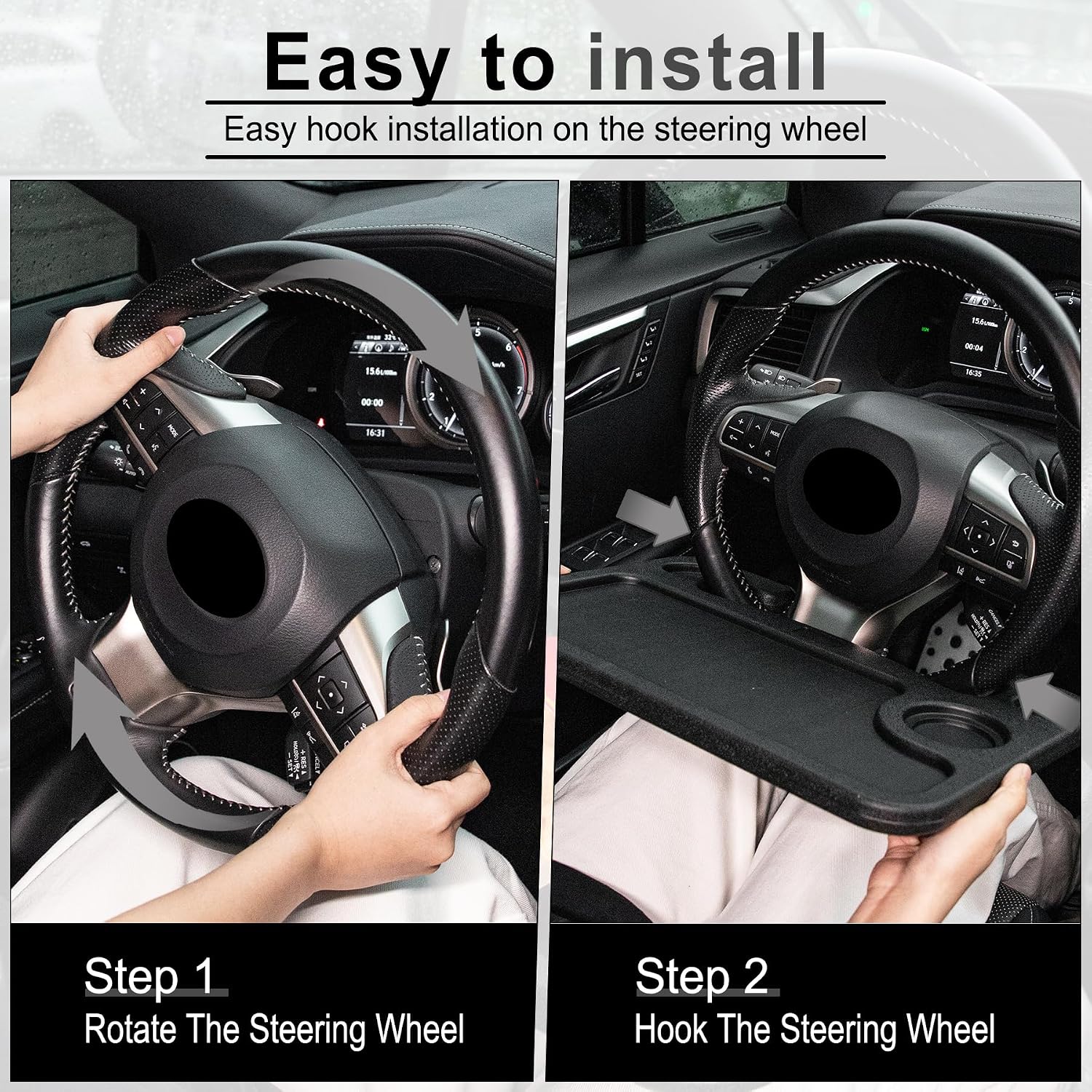 Car Steering Wheel Laptop & Dining Tray – Portable Desk